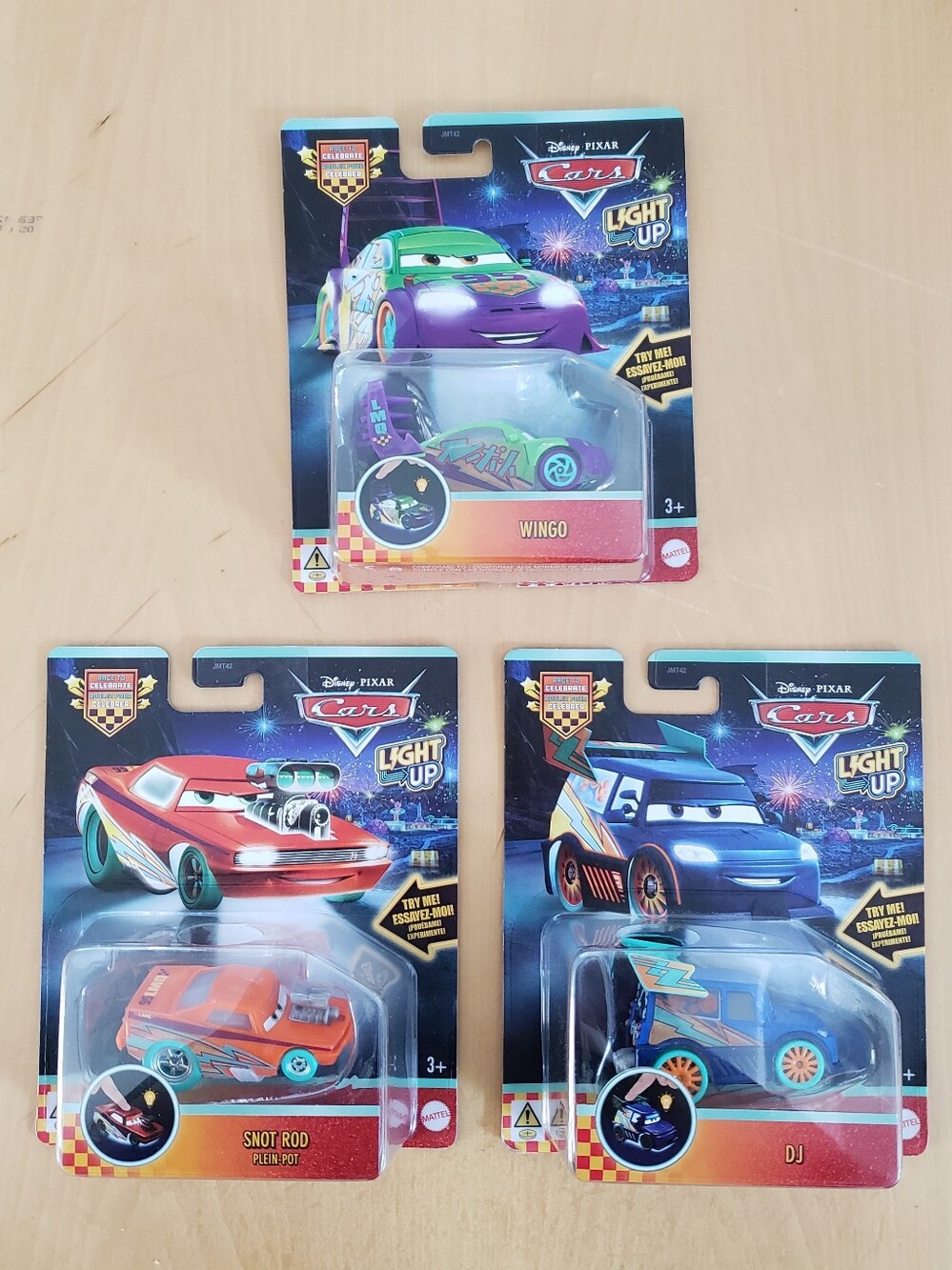 Disney Cars WINGO, SNOT ROD & DJ Light Up